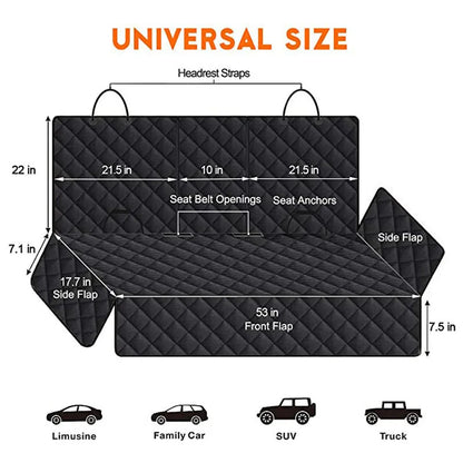 TravelingPaws Waterproof Car Seat Cover – Universal Fit for Dogs & Kids